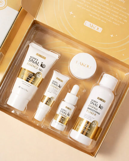 Snail Set – korėjietiškas veido priežiūros rinkinys su sraigių sekretu