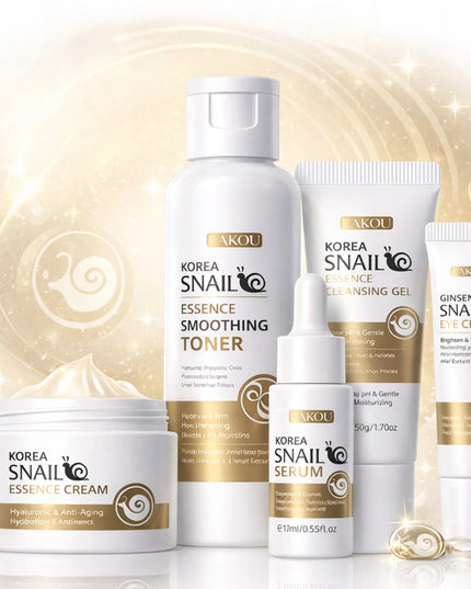 Snail Set – korėjietiškas veido priežiūros rinkinys su sraigių sekretu