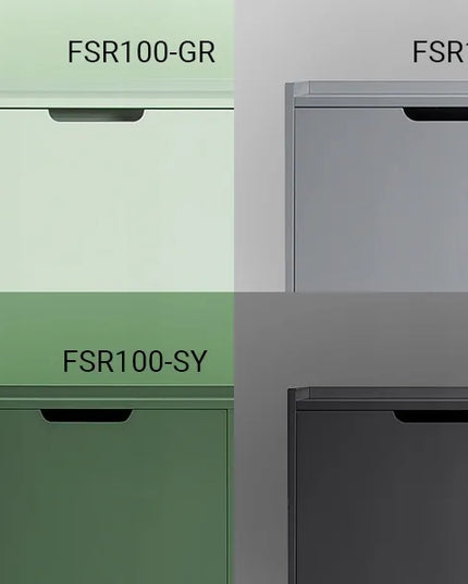 SoBuy balta batų spintelė prieškambariui su 4 durelėmis, 19 cm, FSR100-W