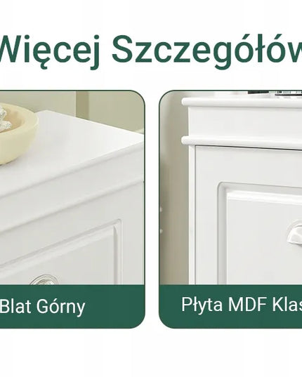 SoBuy batų spintelė, balta, siaura, lentyna, komoda prieškambariui, FSR79-W
