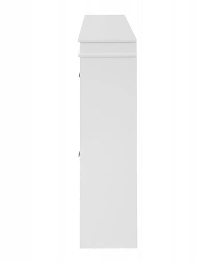 SoBuy batų spintelė, balta, siaura, lentyna, komoda prieškambariui, FSR79-W