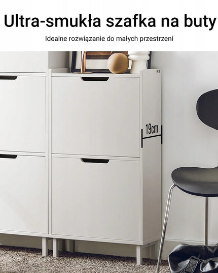 SoBuy batų spintelė – batų lentyna, batų organizatorius koridoriui ir drabužinei FSR151-W