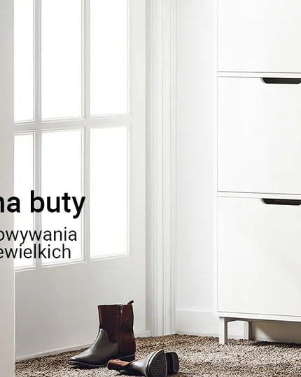 SoBuy batų spintelė – batų lentyna, batų organizatorius koridoriui ir drabužinei FSR151-W