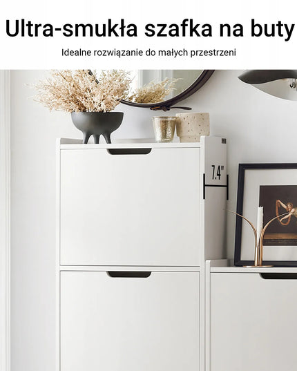 SoBuy batų spintelė prieškambariui FSR151-H-W, organizatorius