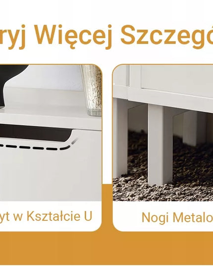 SoBuy batų spintelė prieškambariui FSR151-H-W, organizatorius