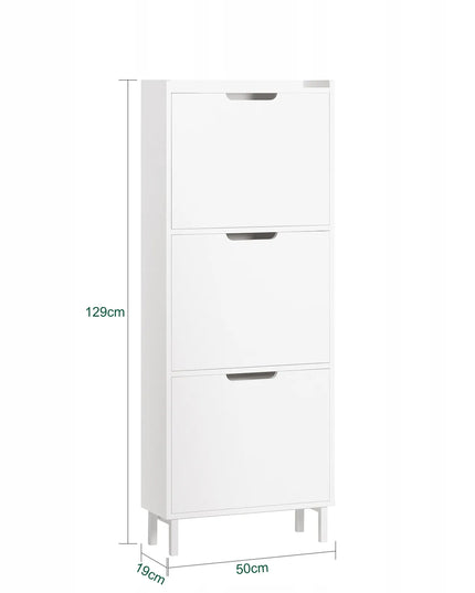 SoBuy batų spintelė prieškambariui FSR151-H-W, organizatorius
