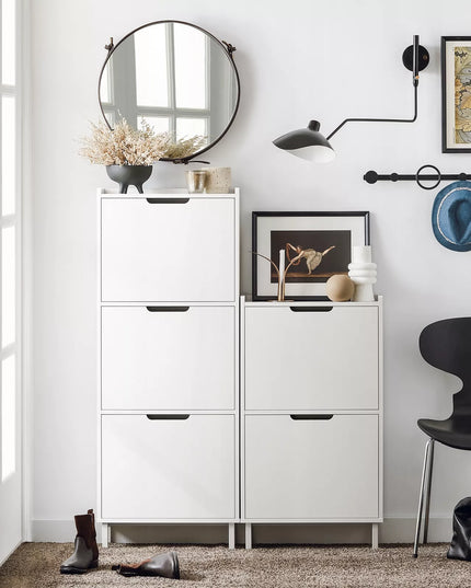 SoBuy batų spintelė prieškambariui FSR151-H-W, organizatorius