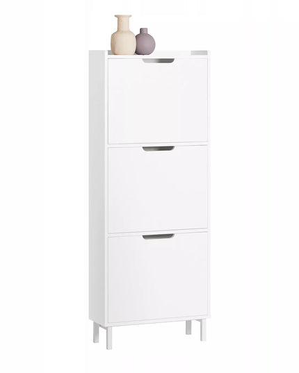 SoBuy batų spintelė prieškambariui FSR151-H-W, organizatorius