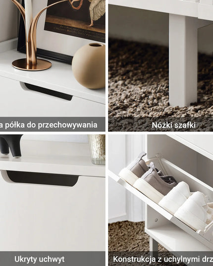 SoBuy batų spintelė prieškambariui FSR151-H-W, organizatorius