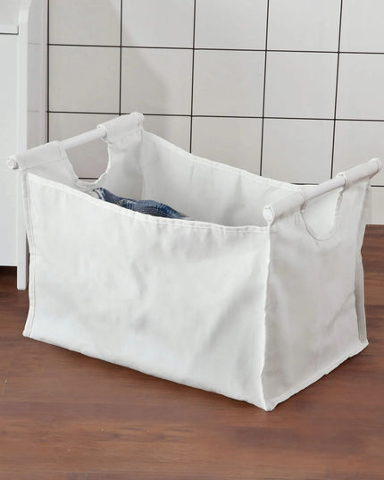 SoBuy laisvai pastatomas skalbinių krepšys su 40L talpa, baltas FSR40-W