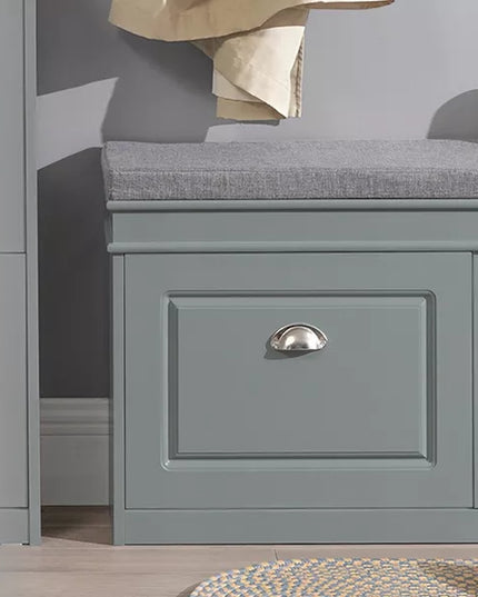 SoBuy siaura batų spintelė su sėdimąja vieta prieškambariui, 24 cm, FSR64-HG