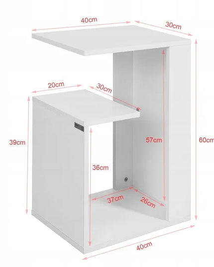 SoBuy sieninis sulankstomas virtuvės stalas FWT03-W, baltas