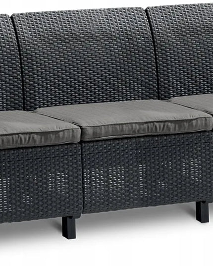 Sodo baldų komplektas Corfu Set Max Lyon Graphite, 4 dalys