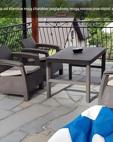 Sodo baldų komplektas Corfu Set Max Lyon Graphite, 4 dalys