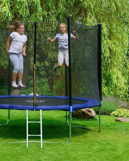 Sodo batutas Funfit 312 cm 10 pėdų su apsauginiu tinklu ir kopėčiomis