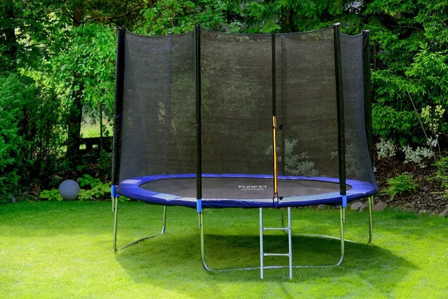 Sodo batutas Funfit 312 cm 10 pėdų su apsauginiu tinklu ir kopėčiomis