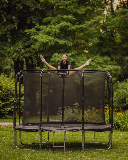 Sodo batutas JUMPI 12FT 374 cm PREMIUM su apsauginiu tinklu ir priedais