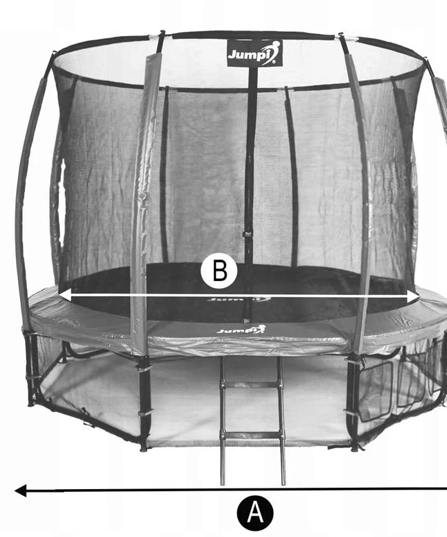 Sodo batutas Jumpi Maxy Comfort Plus 10FT 312cm su kopėčiomis ir ankeriais
