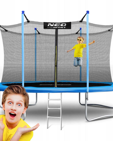 Sodo batutas Neo-sport 465 cm su apsauginiu tinklu ir kopėčiomis