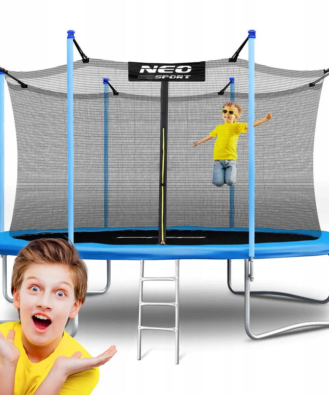 Sodo batutas Neo-sport 465 cm su apsauginiu tinklu ir kopėčiomis