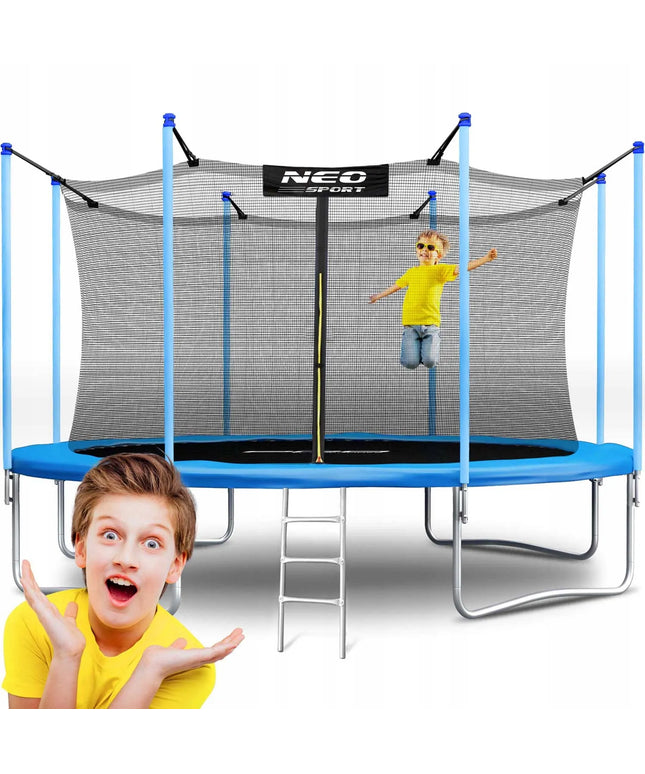 Sodo batutas Neo-sport 465 cm su apsauginiu tinklu ir kopėčiomis
