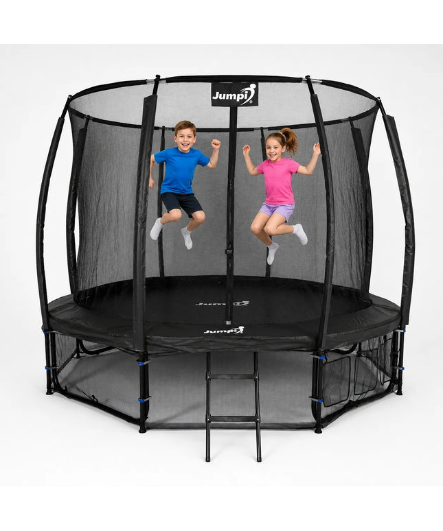 Sodo batutas vaikams su kopetėlėmis ir vidiniu tinklu 12FT 374CM Jumpi