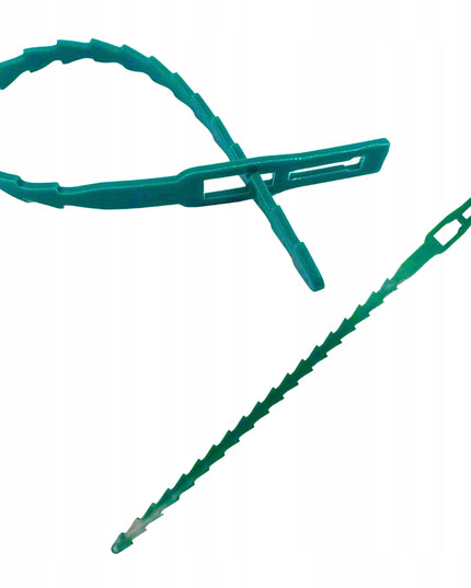 Sodo diržai augalams ir šakoms rišti žali, 60 vnt., 13 cm, 17 cm, 23 cm