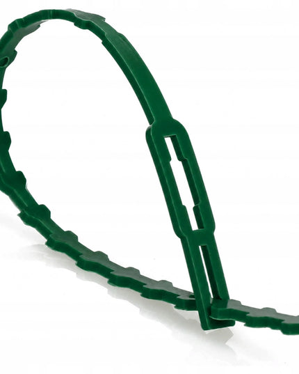 Sodo dirželiai 100 vnt. reguliuojami augalams tvirtinti 23 cm
