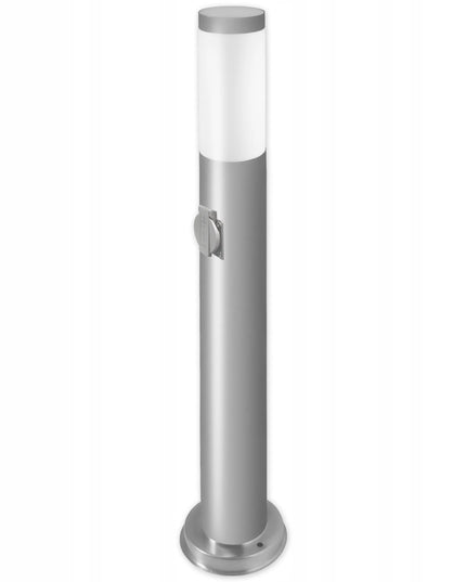 Sodo LED šviestuvas 65 cm su 230 V lizdu, pastatomas stulpelis, E27