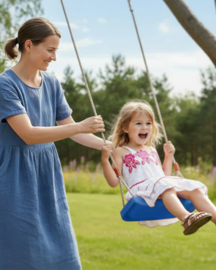Sodo sūpynės vaikams SEVERNO Kids ZOYA, plastikinė sėdynė