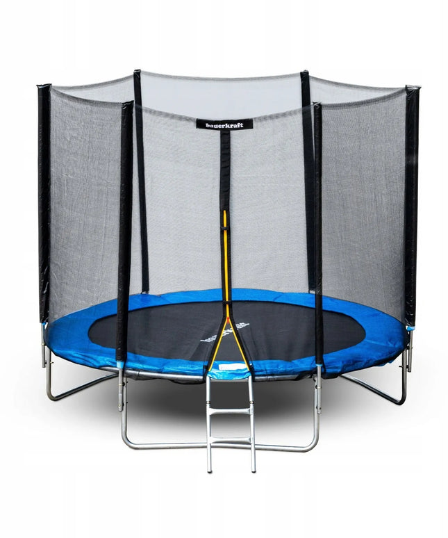 Sodo trampolinas vaikams 8FT 244-252cm su tvirtu tinklu ir kopėčiomis