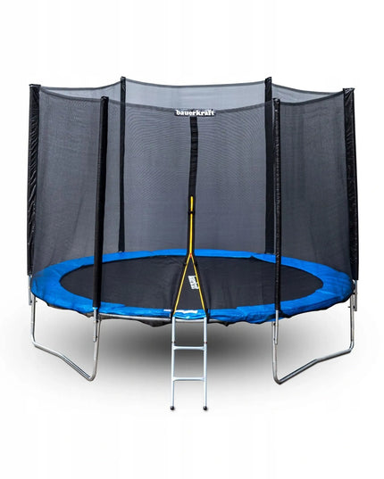 Sodo trampolinas vaikams 8FT 244-252cm su tvirtu tinklu ir kopėčiomis
