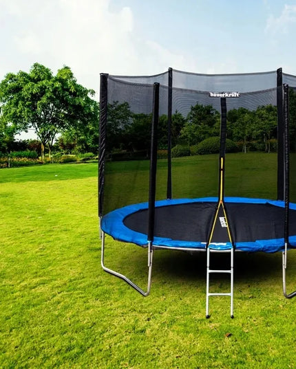 Sodo trampolinas vaikams 8FT 244-252cm su tvirtu tinklu ir kopėčiomis