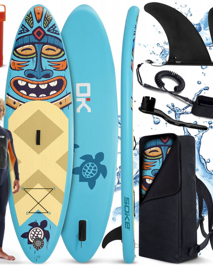 SOKE AQUASURF 275 x 76 x 12 cm SUP banglentė, pilnas komplektas