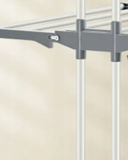 SONGMICS didelė pastatoma vertikali drabužių džiovykla, balta-pilka, LLR701W01V1