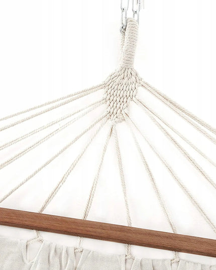 Songmics pilkas hamakas su skersiniu, 300 kg, 210 x 150 cm