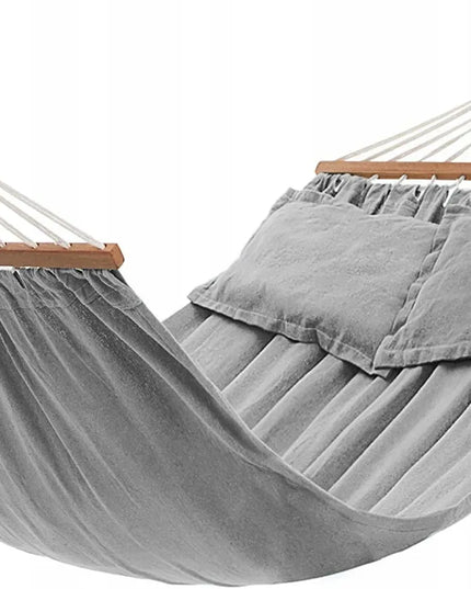 Songmics pilkas hamakas su skersiniu, 300 kg, 210 x 150 cm