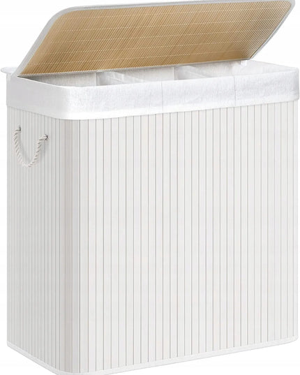 SONGMICS skalbinių krepšys 150 l, baltas