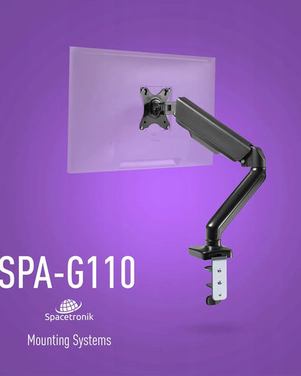 Spacetronik dujinis monitoriaus stalo laikiklis 17-32" VESA 75/100 iki 9 kg