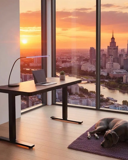 Spacetronik elektra reguluojamas stalas 73-118 kaimo ąžuolas Loft 140cm