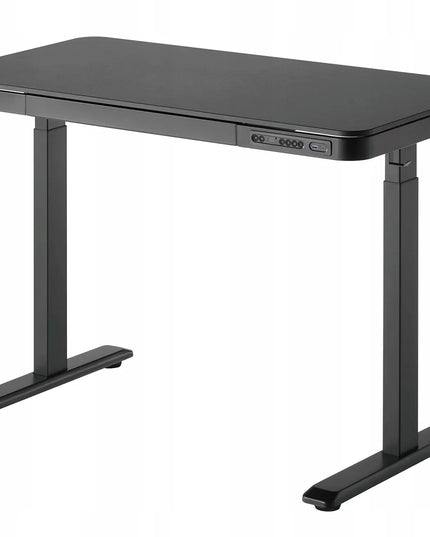 Spacetronik elektrinis reguliuojamas stalas 120x60, su stalčiumi, USB ir kabliuku, 60 kg