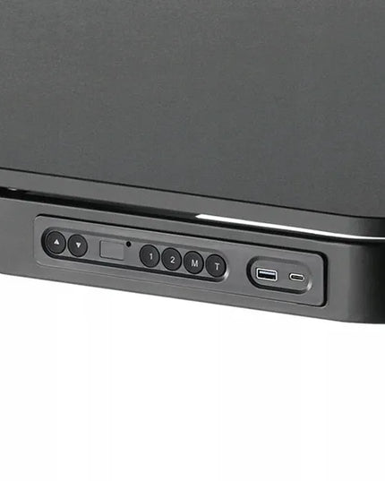 Spacetronik elektrinis reguliuojamas stalas 120x60, su stalčiumi, USB ir kabliuku, 60 kg