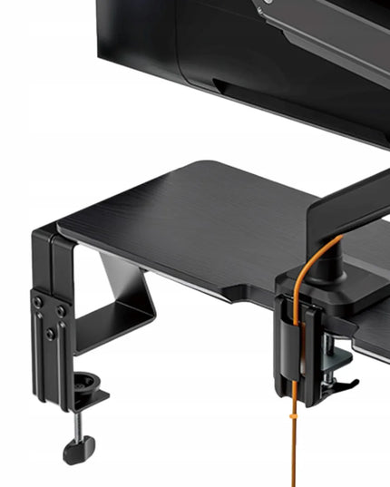 Spacetronik monitorio lentyna stalui, 106 cm, juoda