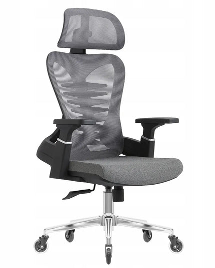 Spacetronik pilkas ergonomiškas tinklinis biuro kėdė