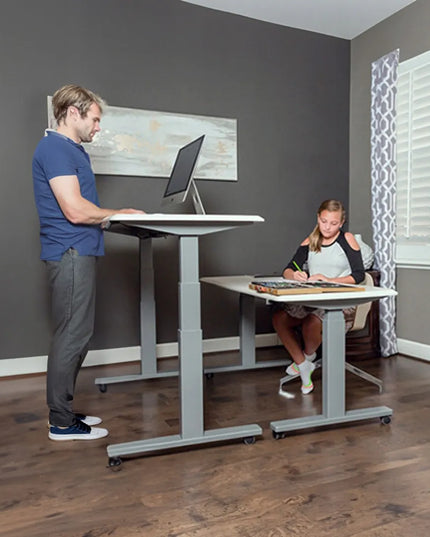 Spacetronik reguluojamas elektrinis stalo rėmas 125 kg, 2 varikliai, juodas