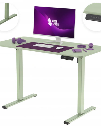 Spacetronik reguluojamo aukščio stalas 120x60cm, 50 kg, žalias