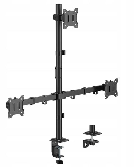 Spacetronik SPA132 trijų monitorių piramidinis laikiklis 17-32 colių 30kg VESA