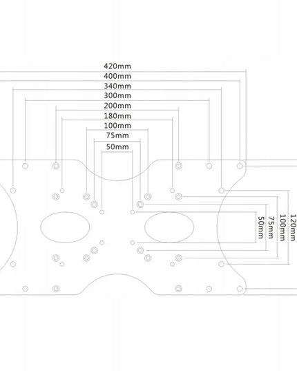 Spacetronik SPB008 VESA adapteris monitoriui ir televizoriui 32-55" 400x200 iki 30 kg