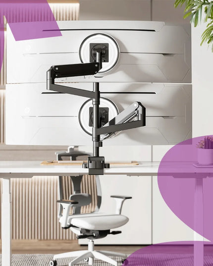 Spacetronik stalinis dviejų monitorių laikiklis, 54 kg, 24–57 colių, VESA