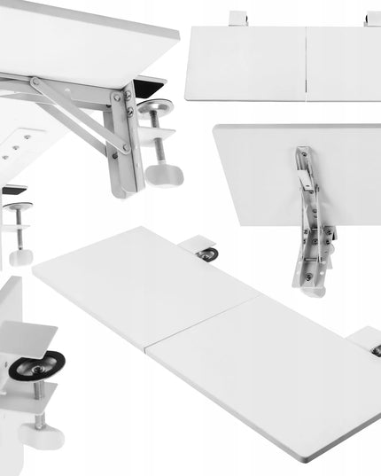 Spacetronik stalviršio priedas 69x24 ergonomiškas prailginimas SPB132W baltas